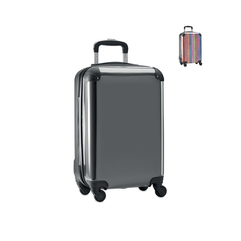 PICKME - Trolley ABS cu insert foto     MO6808-03, Black