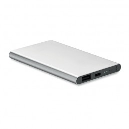 POWERFLAT C - Powerbank de 4000 mAh tip C    MO6825-16, Dull silver