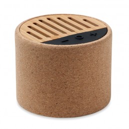 ROUND + - Boxă wireless din plută        MO6819-13, Beige