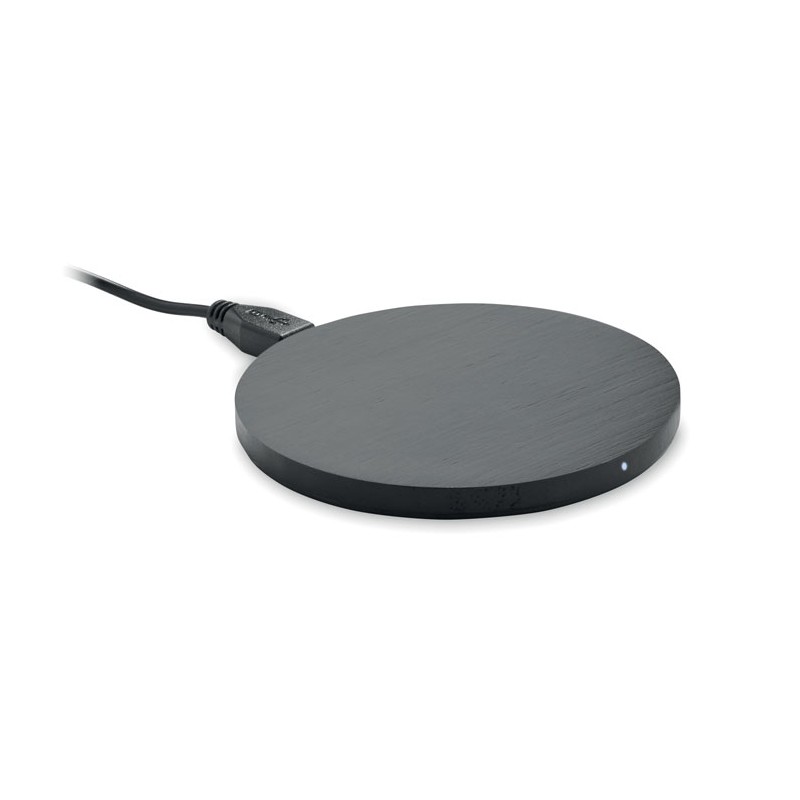 RUNDO + - Încărcător wireless rotund     MO6390-03, Black