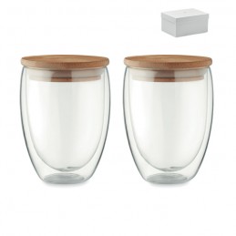 TIRANA SET - Set 2 pahare 350 ml în cutie   MO6739-22, Transparent