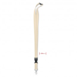 LANNYCOT - Lanyard cu carabină 20 mm      MO6708-13, Beige