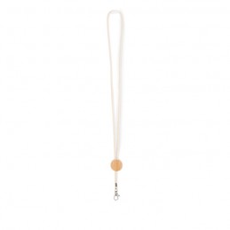 KARA - Lanyard din bumbac, carabina   MO6830-13, Beige