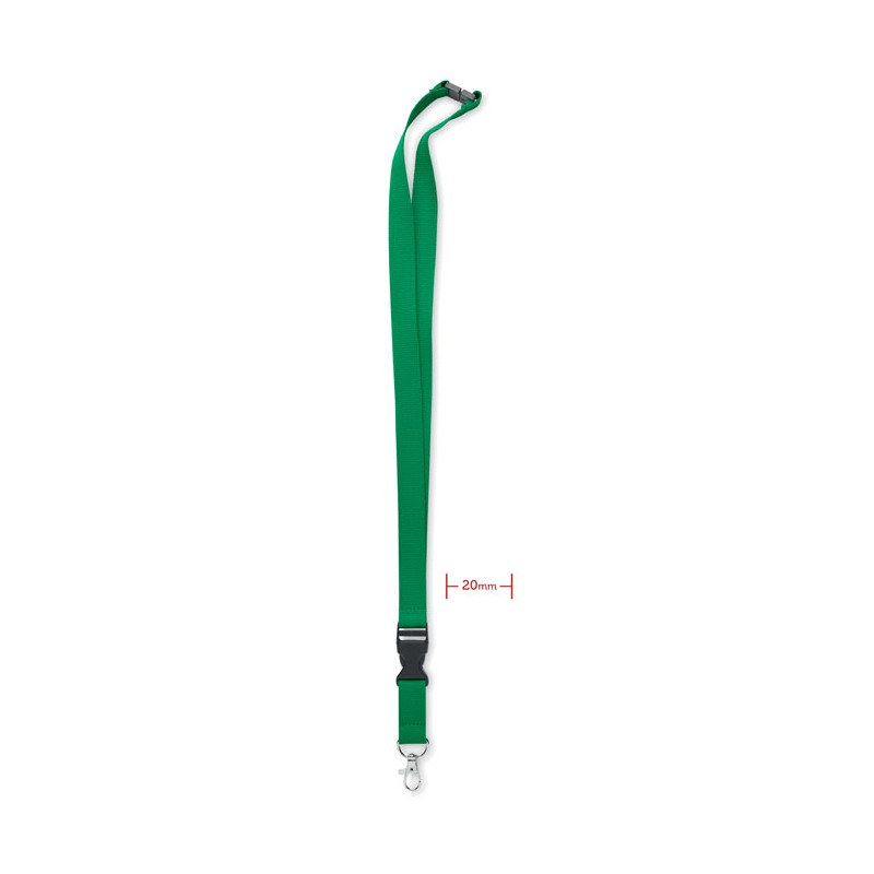 LANNYCOT - Lanyard cu carabină 20 mm      MO6708-09, Green