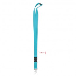 LANNYCOT - Lanyard cu carabină 20 mm      MO6708-12, Turquoise