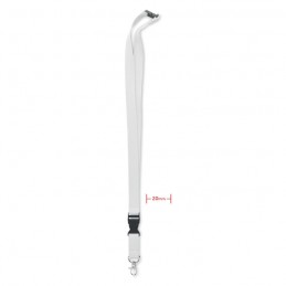 LANNYCOT - Lanyard cu carabină 20 mm      MO6708-06, White