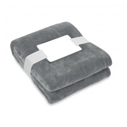 LOGAN - Pătură fleece RPET 280 gr/m²   MO6804-15, Dark grey