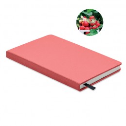 GROW - Agendă A5 pagini reciclate     MO6689-05, Red