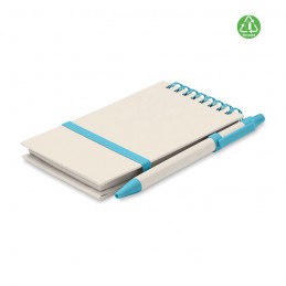 MITO SET - Notes A6 din carton reciclat   MO6837-12, Turquoise