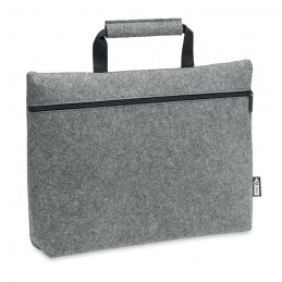 TAPLA - Geantă laptop cu fermoar, RPET MO6718-07, Grey