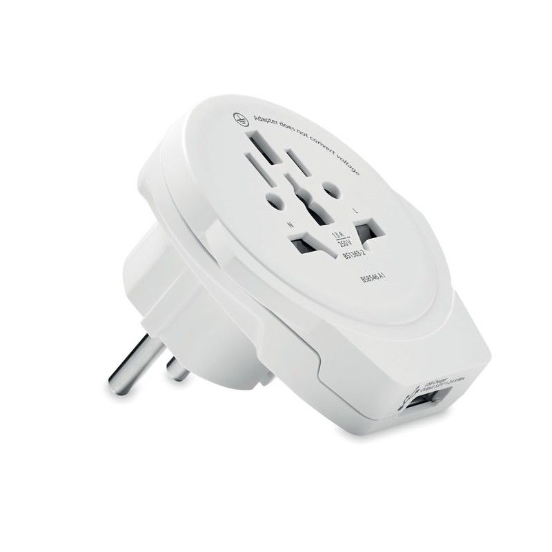 WORLD TO EUROPE - Skross World to Europe USB     MO6881-06, White