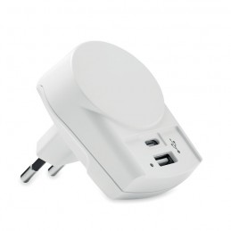 EURO USB CHARGER A/C - Adaptor USB Skross Euro (AC)   MO6883-06, White