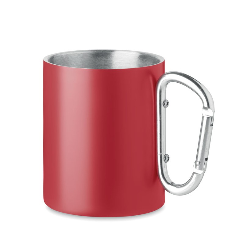 TRUMBA - Cană metalică 300 ml MO6873-05, Red TRUMBA - Cană metalică 300 ml MO6873-05, Red