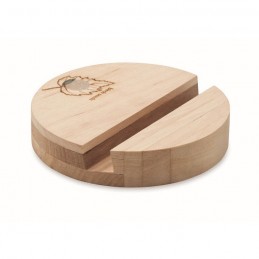 GROW ROUND STAND - Suport de telefon mesteacăn    MO6691-40, Wood