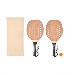 PALAS - Set de tenis plajă din lemn    MO6846-40, Wood