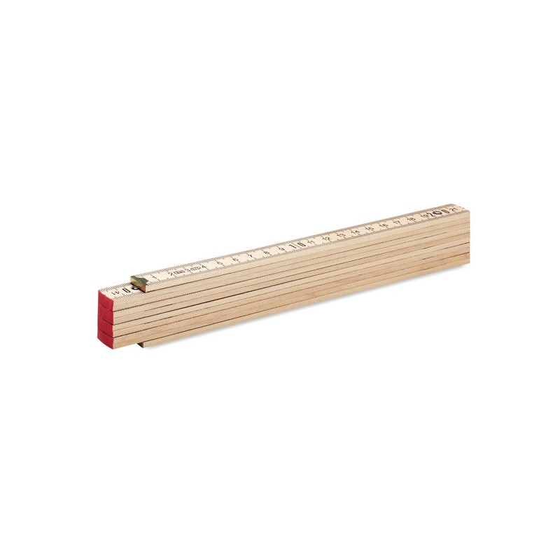 ARA - Riglă de tâmplar din lemn 2m   MO6904-40, Wood