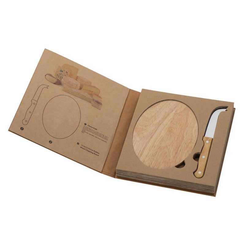 Set caşcaval cu tocător lemn - 8019113, Beige Set caşcaval cu tocător lemn - 8019113, Beige