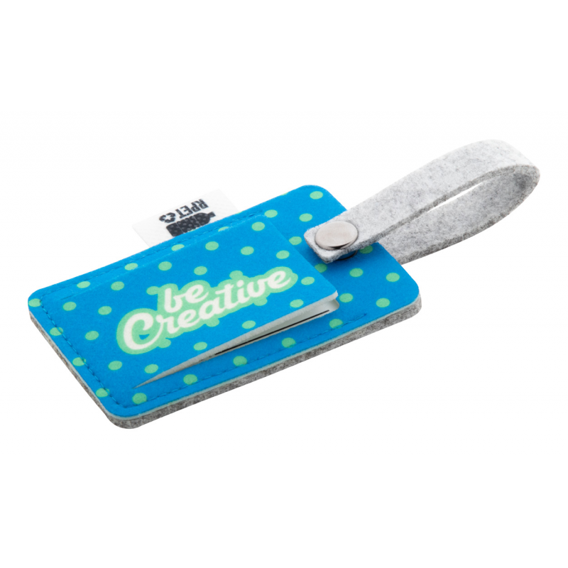 CreaFelt Tag. Etichetă de bagaje, personalizată, RPET, AP716679 - gri CreaFelt Tag. Etichetă de bagaje, personalizată, RPET, AP716679 - gri