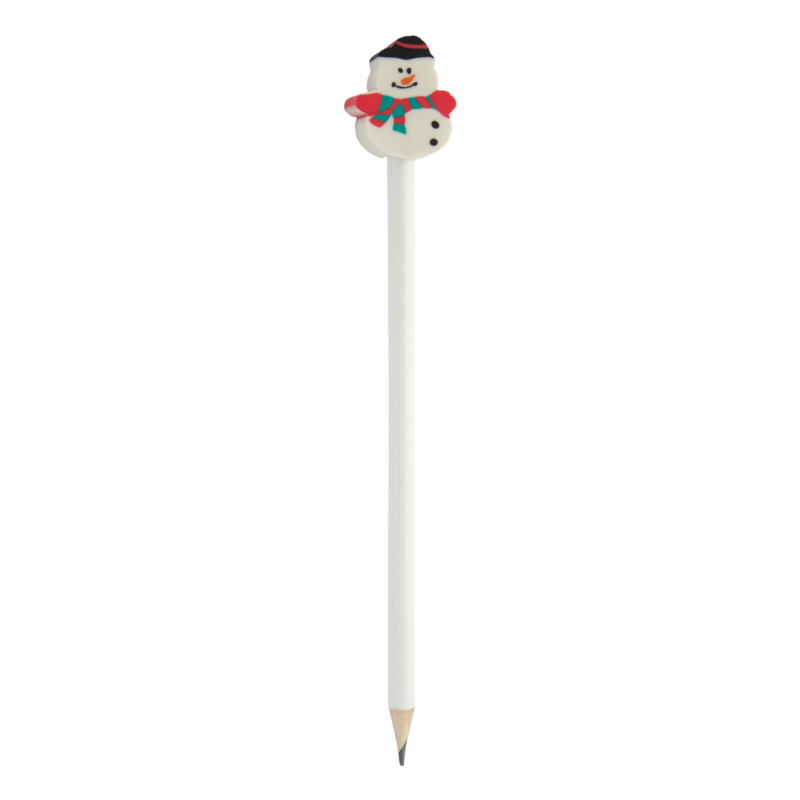 Ramsvika. Creion de Crăciun, om de zăpadă, AP800757-C - alb