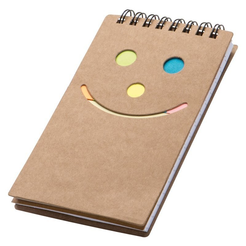 Caiet notiţe Smile face - 2058301, Brown