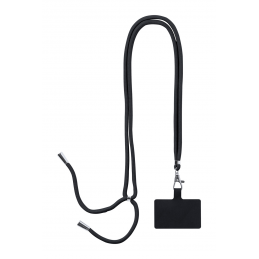 Trimax. lanyard cu suport de telefon mobil, AP723127-10 - negru