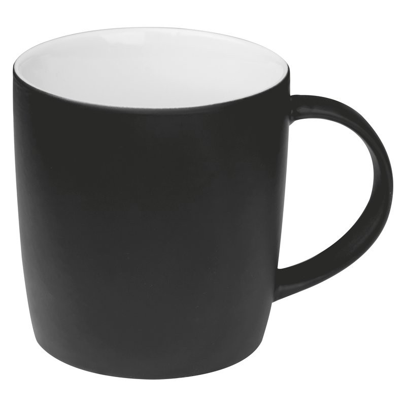 Cană ceramică cauciucată 300 ml - 8065403, Black Cană ceramică cauciucată 300 ml - 8065403, Black