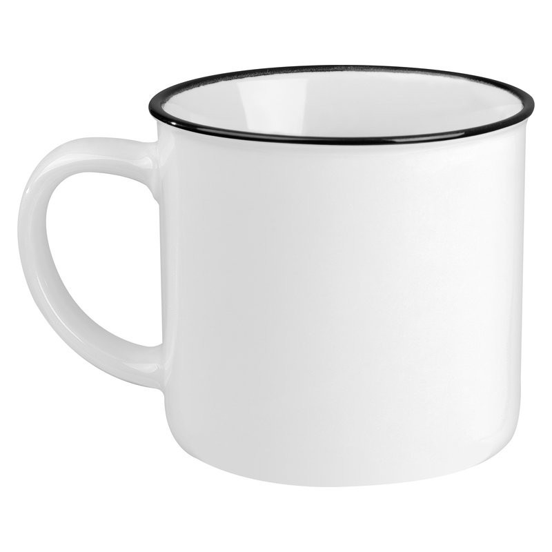 Cană ceramică RETRO, 350ml - 8084306, White Cană ceramică RETRO, 350ml - 8084306, White