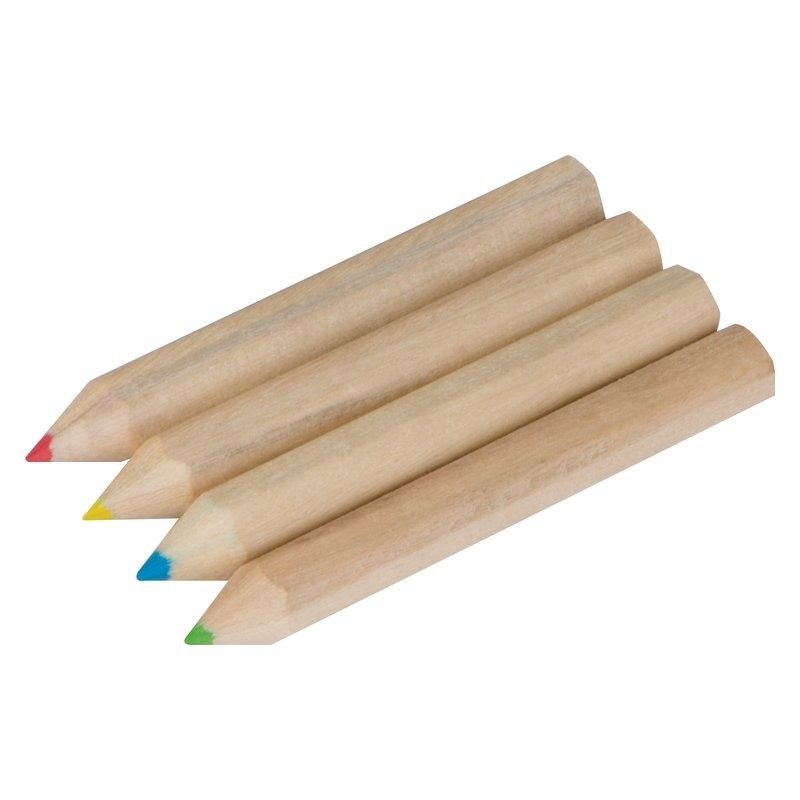 Set 4 creioane din lemn - 1112801, Brown Set 4 creioane din lemn - 1112801, Brown