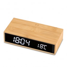 CONTI wireless charger with clock, beige - R22115.13