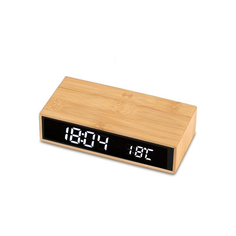 CONTI wireless charger with clock, beige - R22115.13 CONTI wireless charger with clock, beige - R22115.13