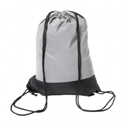 FLASH reflective drawstring backpack, silver - R08703.01