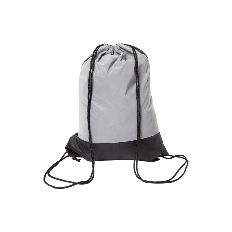 FLASH reflective drawstring backpack, silver - R08703.01