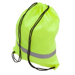 PROMO REFLECT retractable backpack with reflective strap,  yellow - R08696.03