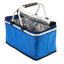 HURON insulated picnic basket, blue - R08160.04