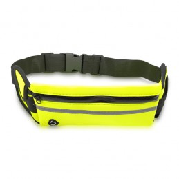 ALLGET water resistant sport waist bag with bottle holder, yellow - R73629.03