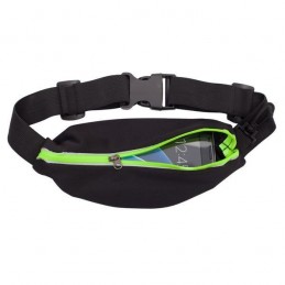 EASE sports kidney bag,  black/light green - R73626.02