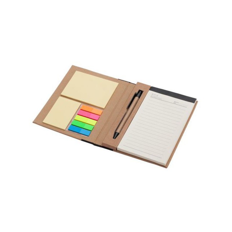 ECO NOTE notebook with paper notes,  black/beige - R73661.02