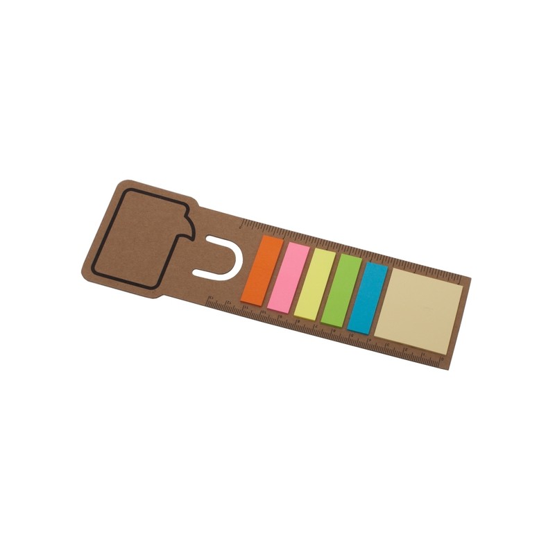BOOKMARK set of sticky notes with bookmark, beige - R73670.13 BOOKMARK set of sticky notes with bookmark, beige - R73670.13