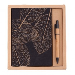 PORTO NOTE set of scrapbook and ballpoint pen,  brown - R64238.79