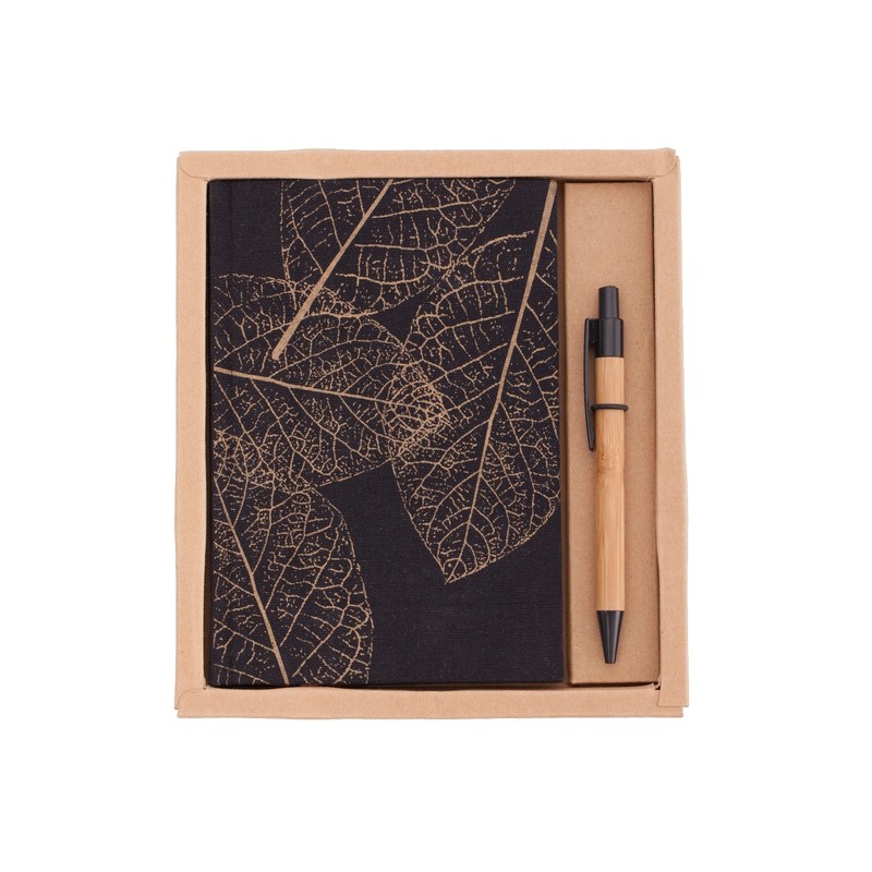 PORTO NOTE set of scrapbook and ballpoint pen,  brown - R64238.79