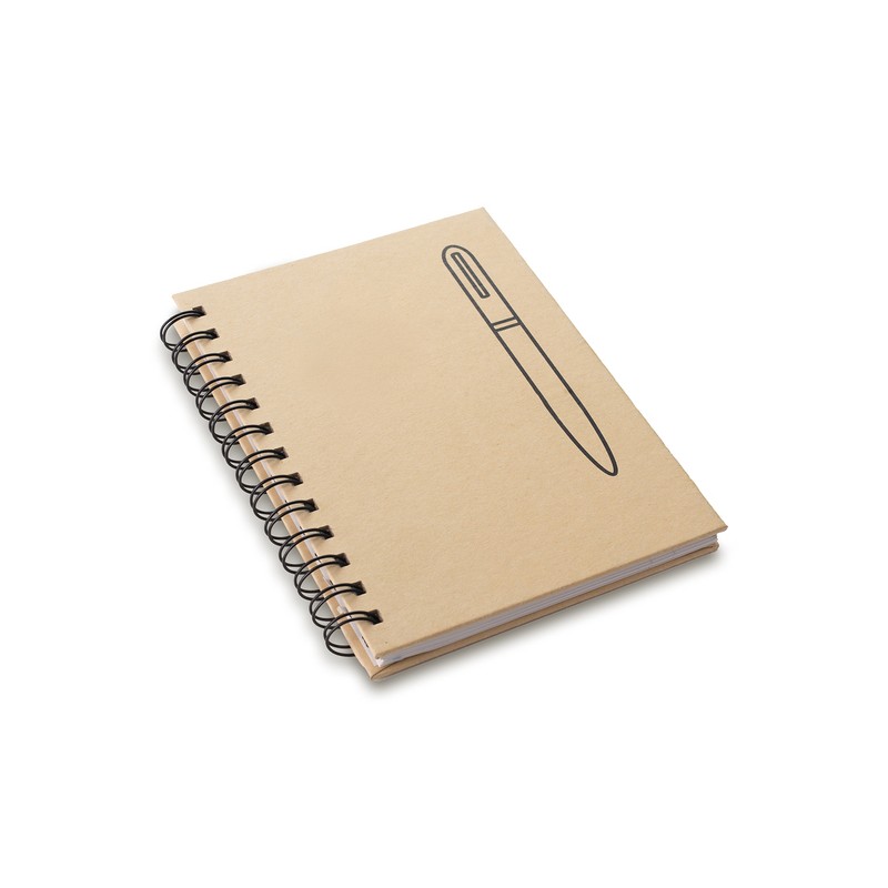 ATTRACT notebook with magnet, beige - R73649.13