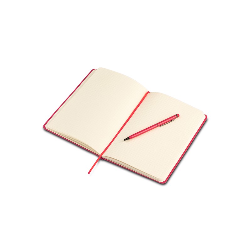 ABRANTES set of notebook and ballpoint pen, red - R64214.08