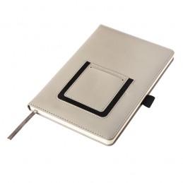 EIBAR notepad with phone pocket, grey - R64248.21