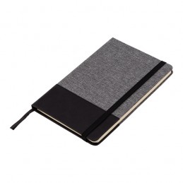 AMADORA notebook with lined pages 140x210 / 160 pages,  grey - R73657.21