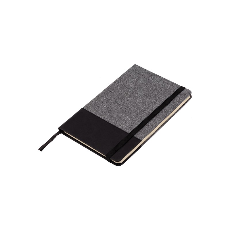 AMADORA notebook with lined pages 140x210 / 160 pages,  grey - R73657.21