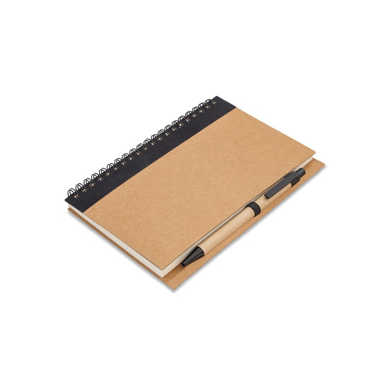 DALVIK notebook with blank pages, black - R64267.02