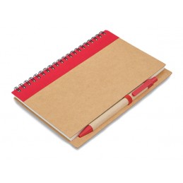 DALVIK notebook with blank pages, red - R64267.08