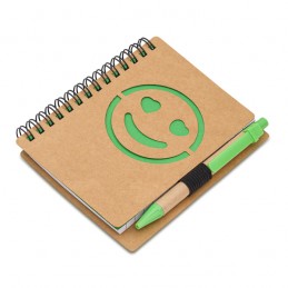 SMILE notebook and pen set, green - R64269.05