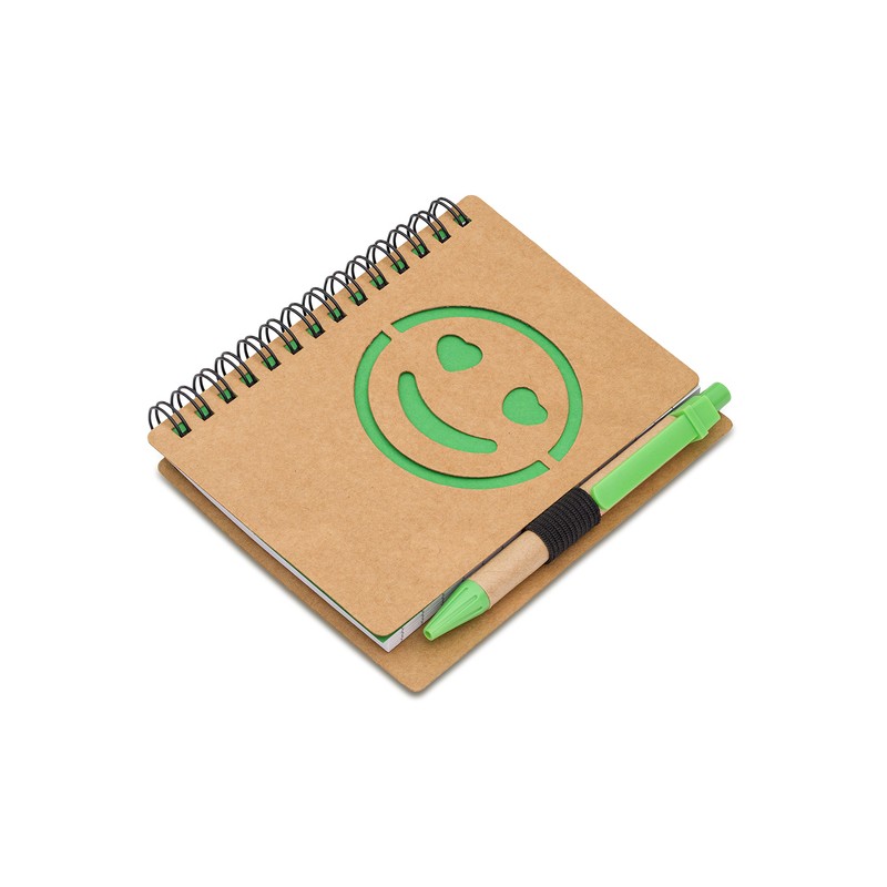 SMILE notebook and pen set, green - R64269.05