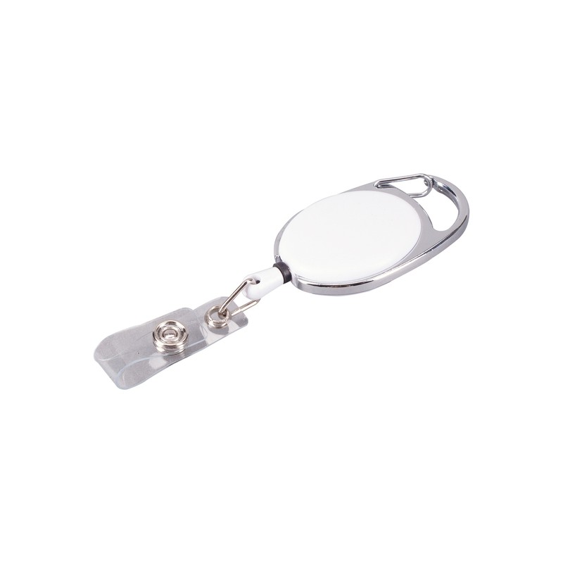 SKIPASS skipass tag with carabiner, white - R08008.06 SKIPASS skipass tag with carabiner, white - R08008.06